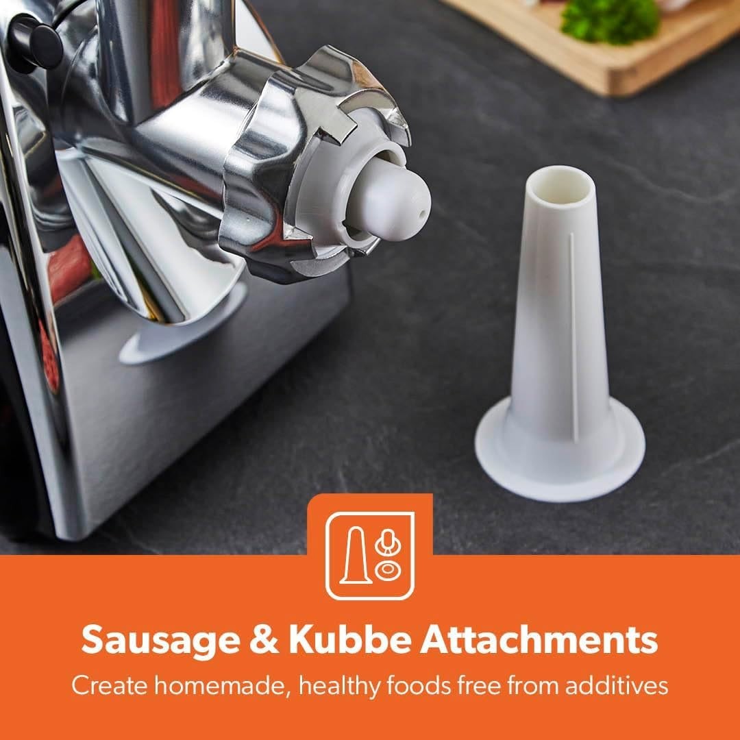 Heavy Duty Meat Mincing Machine 1800W Sausage Stuffer Reverse Function