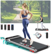 Foldable 3.2HP Treadmill 9% Incline Under Desk Running Machine
