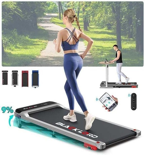 Foldable 3.2HP Treadmill 9% Incline Under Desk Running Machine