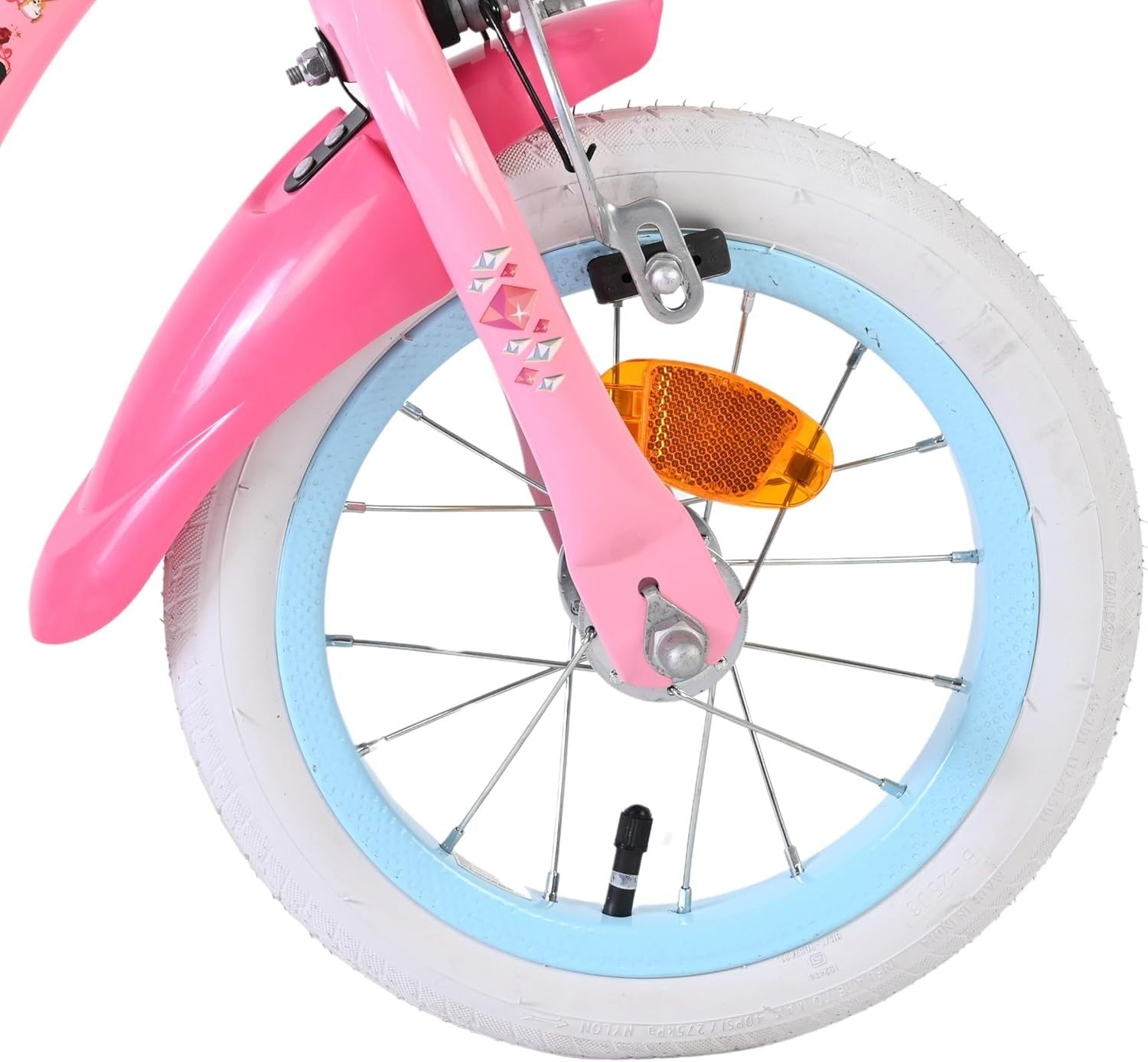 12 Inch Girls Bike with Basket Training Wheels Hand Brakes Age 3-4