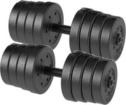 30KG Adjustable Dumbbells Set Pair Anti Slip Home Gym Strength Weights