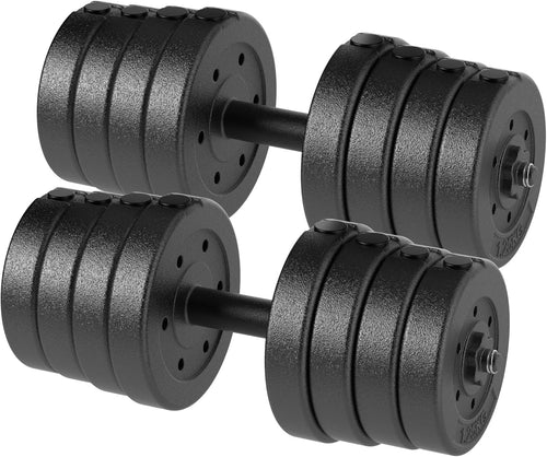 30KG Adjustable Dumbbells Set Pair Anti Slip Home Gym Strength Weights