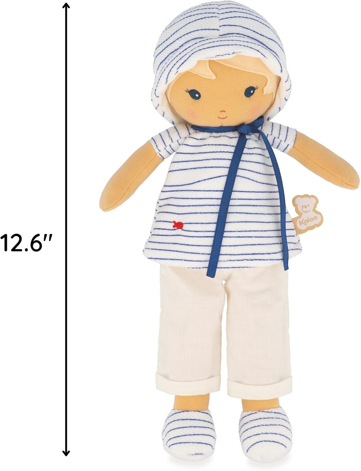 32cm Soft Fabric Rag Doll Sailor Outfit Personalised Ribbon Baby Gift Box