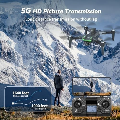 4K GPS Drone w/ 3 Cameras 5G WiFi 60Min Flight Brushless Motor Follow Me