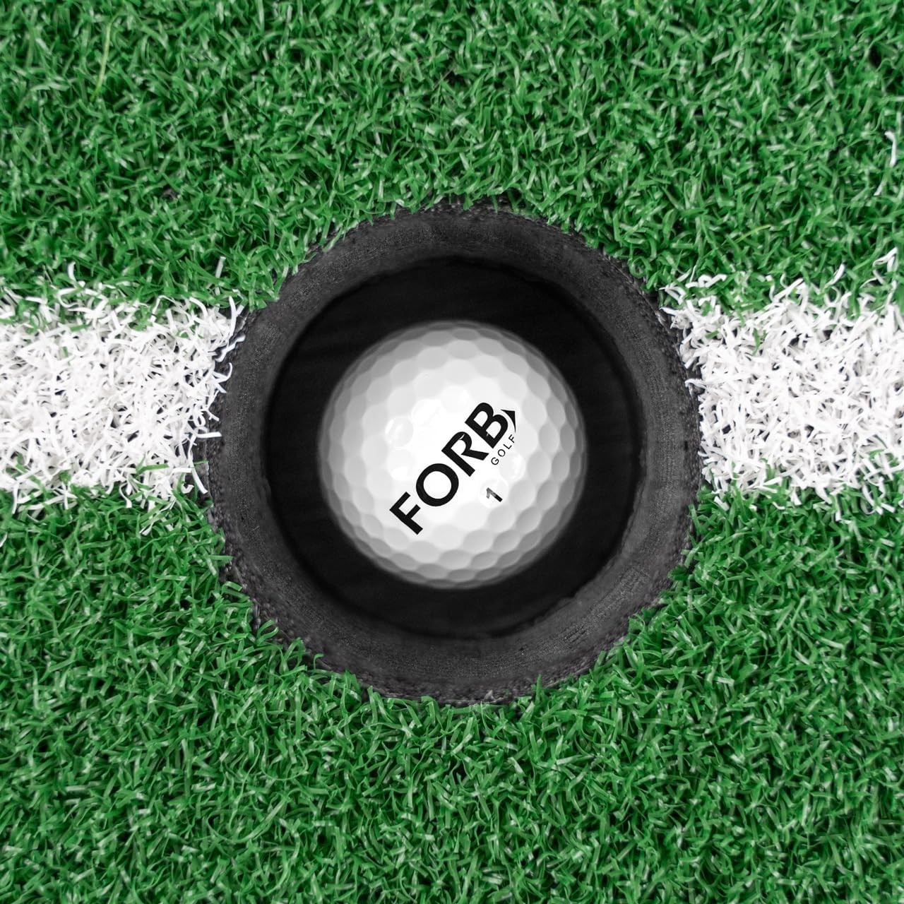 10ft Golf Putting Mat Indoor Training Aid Alignment Lines Dual Holes