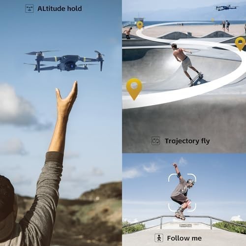 Foldable 4K Wi-Fi Drone for Beginners, 40+ Min Flight, Dual Cameras, Brushless