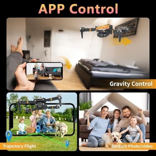 TTROARDS Foldable Mini Drone with 1080P HD Camera & Brushless Motors