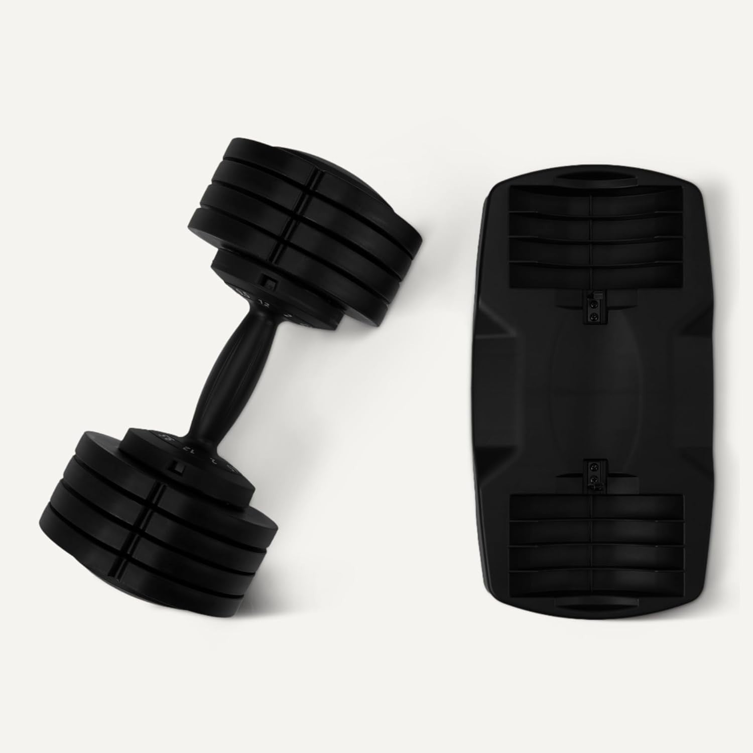 Adjustable Dumbbell 2–12KG Single Quick Dial Space Saving Home Gym