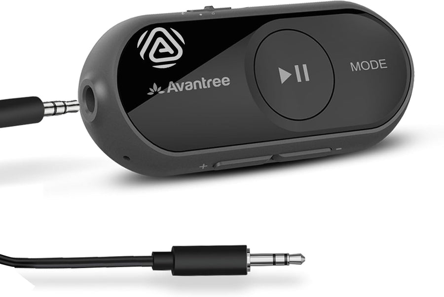 Bluetooth 5.4 LE Audio Receiver Black Auracast LC3 aptX Adaptive