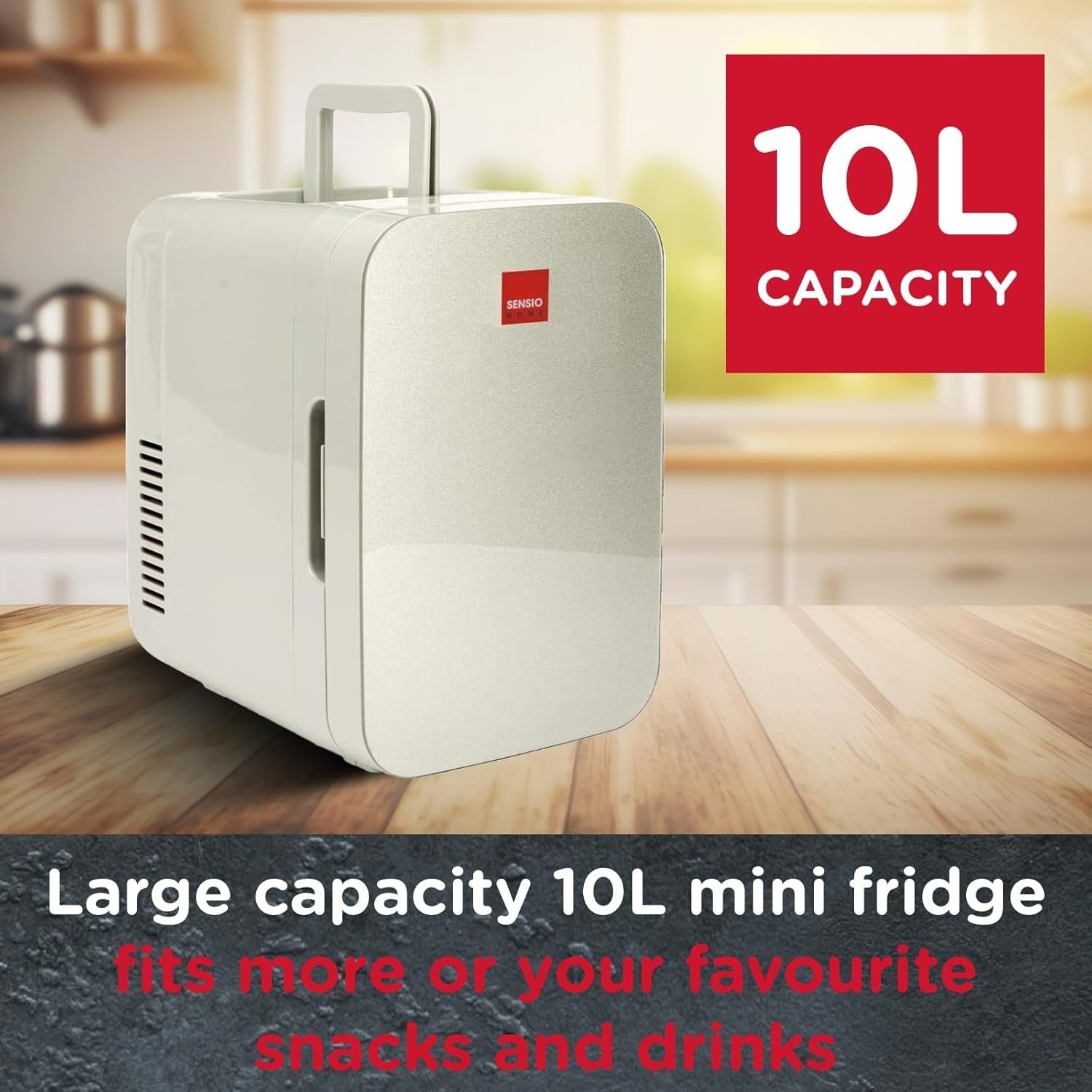 10L Portable Mini Fridge Cooler & Warmer AC/DC Compact Bedroom Car