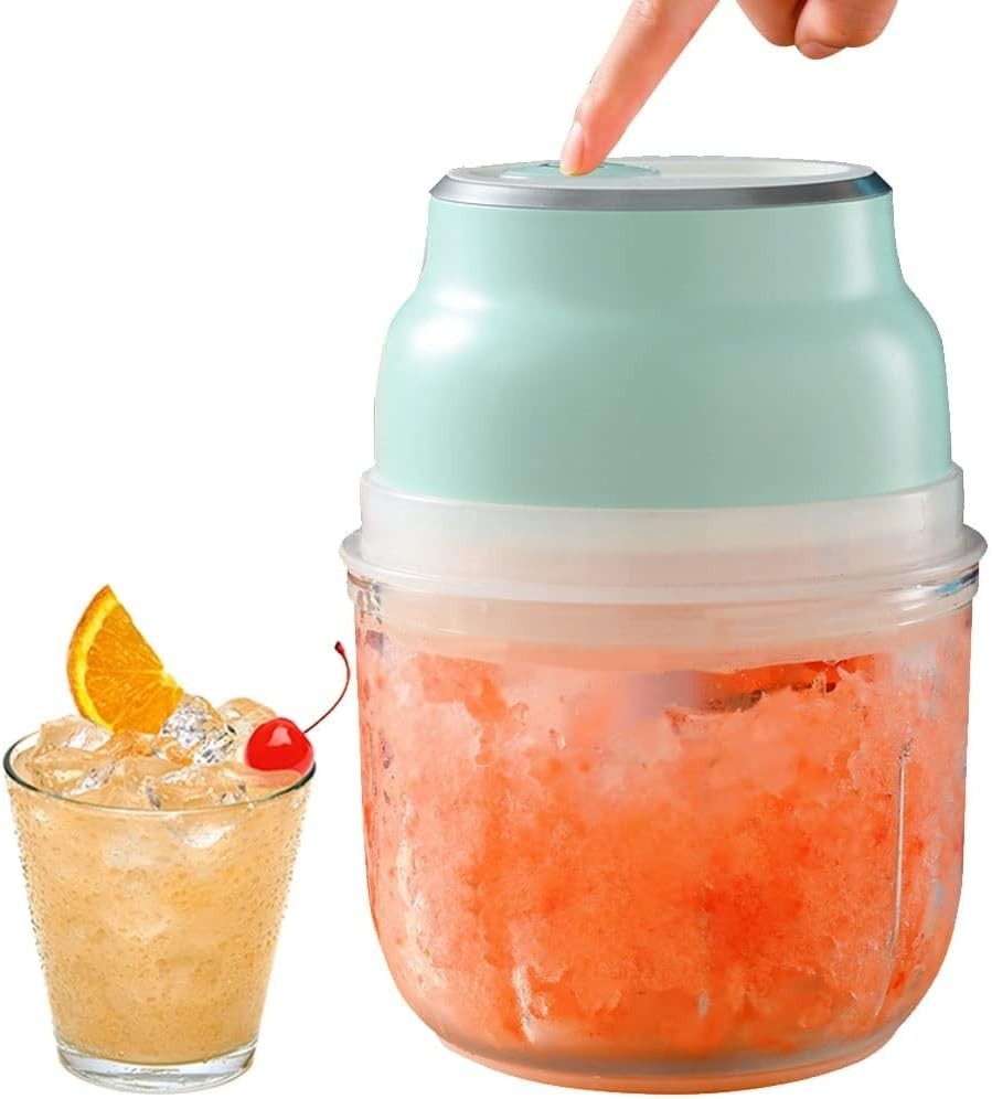 Portable USB Electric Ice Crusher & Food Chopper | Slush Snow Cone Maker
