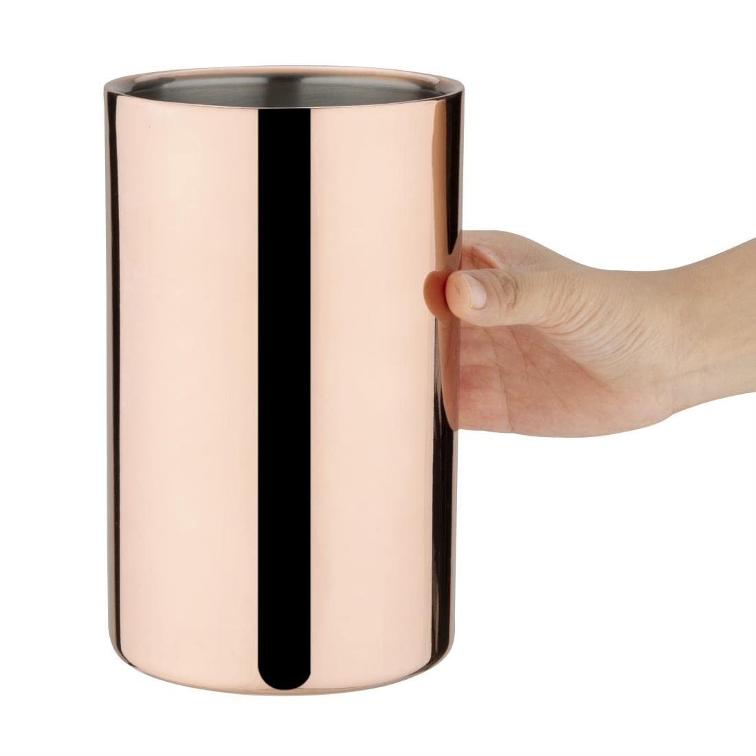 Copper Wine Bottle Cooler Double Wall Insulated Champagne Chiller Luxury