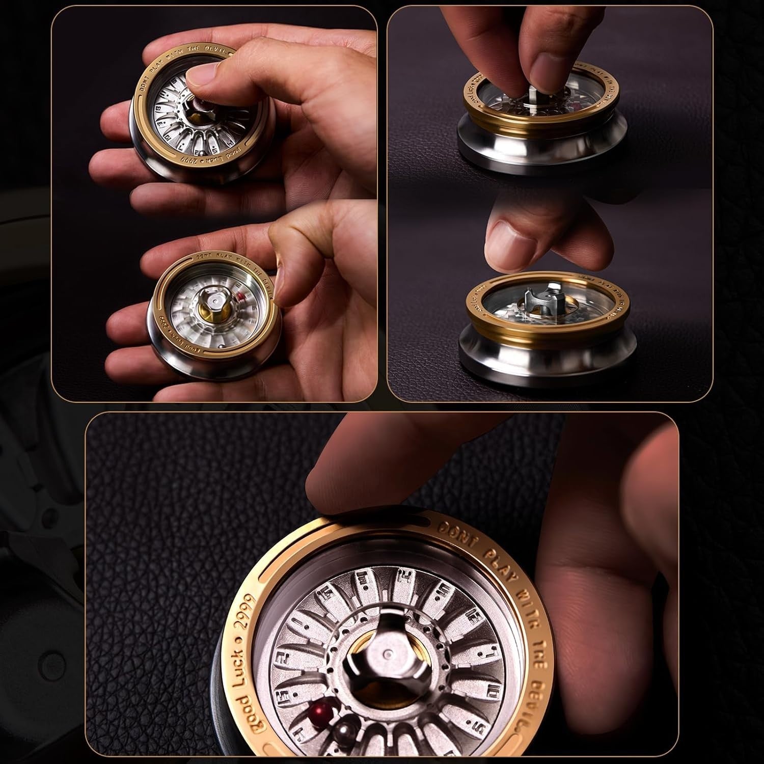 Metal Roulette Fidget Spinner EDC Stress Relief Pocket Gyro
