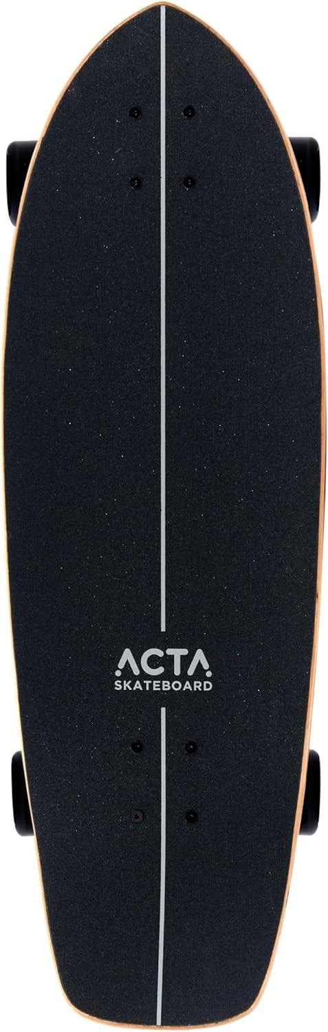 31" Surfskate 7-Ply Maple Blue Deck Pumptrack Cruising Carving