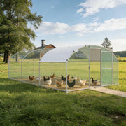 Extra Large Walk In Chicken Run 3x6m Galvanised Metal Enclosure Roof