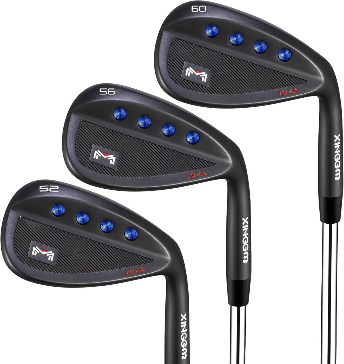 Right Hand Forged Golf Wedge Set 52° 56° 60° Stiff Steel High Spin