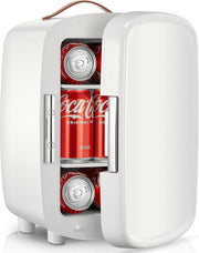 10L Mini Fridge Portable AC/DC Cooler Bedroom Office Travel White