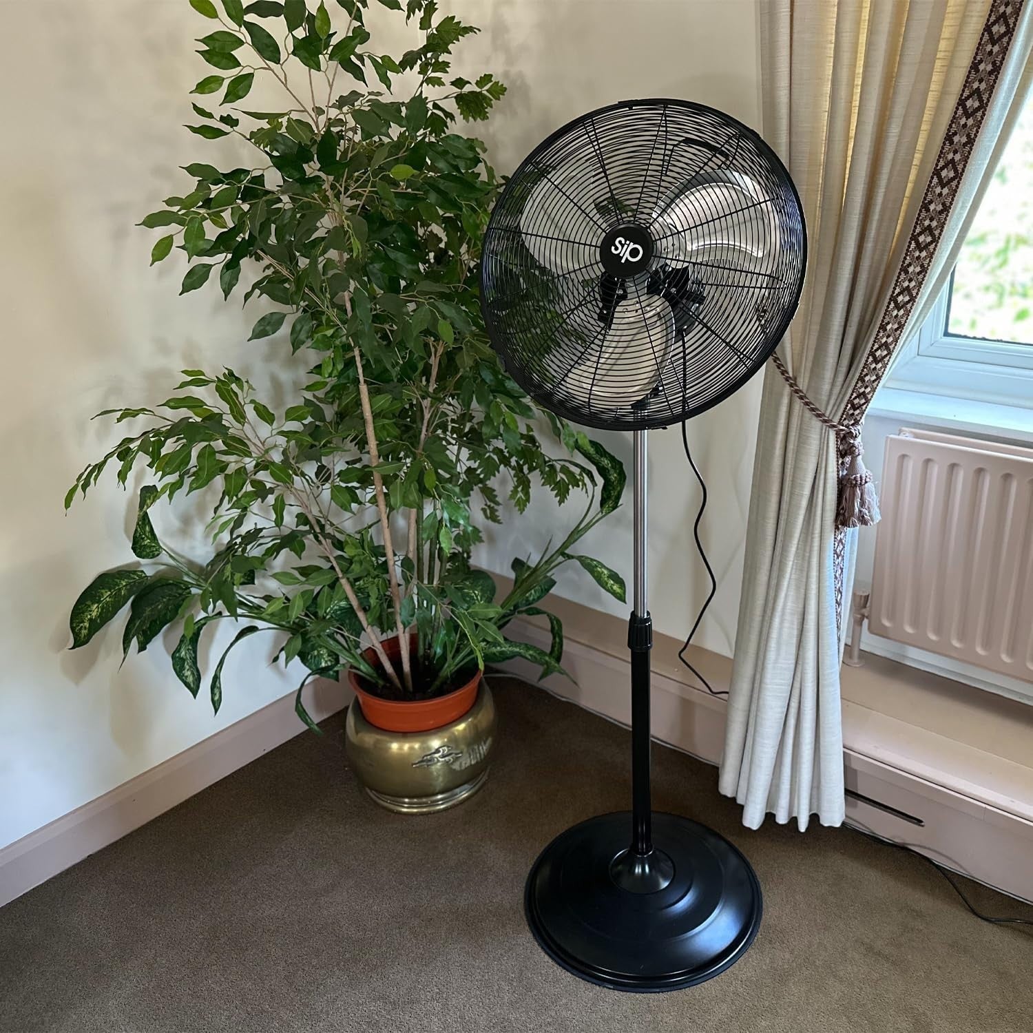 18" Oscillating Pedestal Fan – Heavy Duty 3-Speed Industrial Floor Cooling Fan