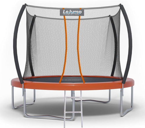 10ft Outdoor Trampoline Safety Enclosure Net Ladder Heavy Duty Kids