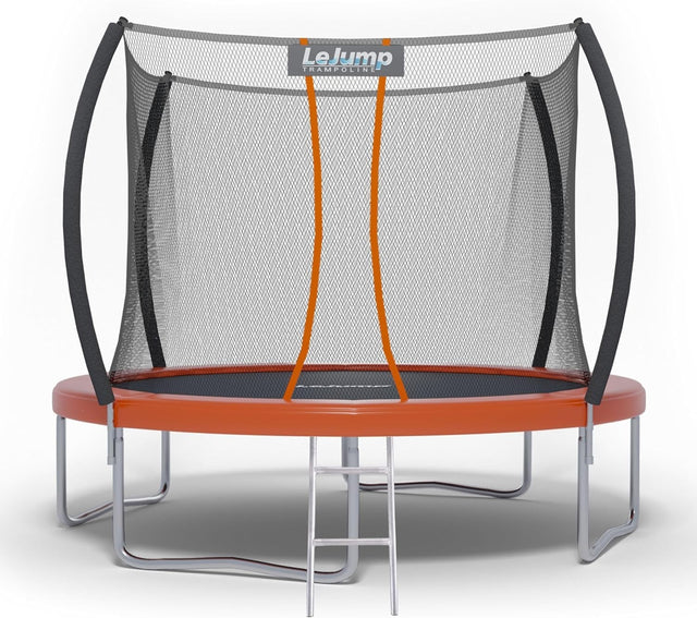10ft Outdoor Trampoline Safety Enclosure Net Ladder Heavy Duty Kids
