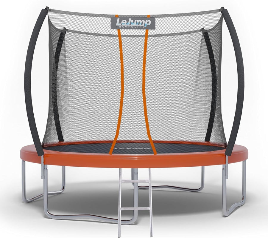 10ft Outdoor Trampoline Safety Enclosure Net Ladder Heavy Duty Kids