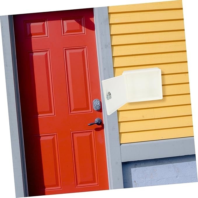 Lockable Wall Mount Mailbox for Outdoors – Durable Plastic, Cute Milk Bottle Box