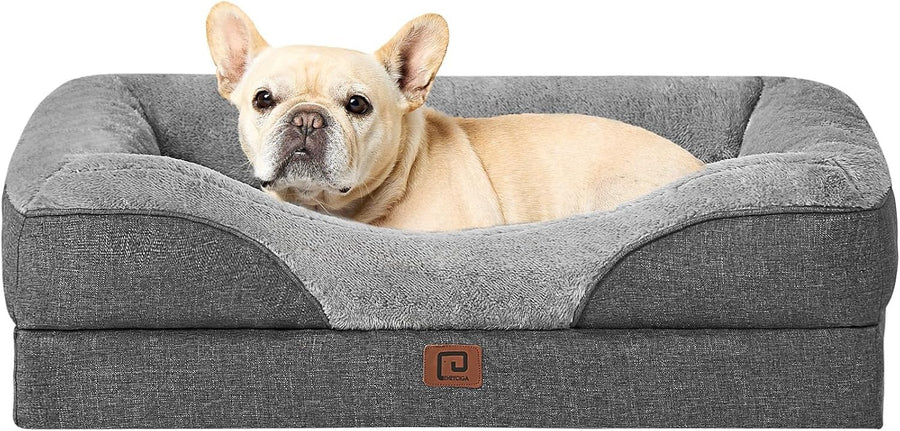 Medium Memory Foam Orthopedic Dog Bed Waterproof Sofa 76x51x16cm