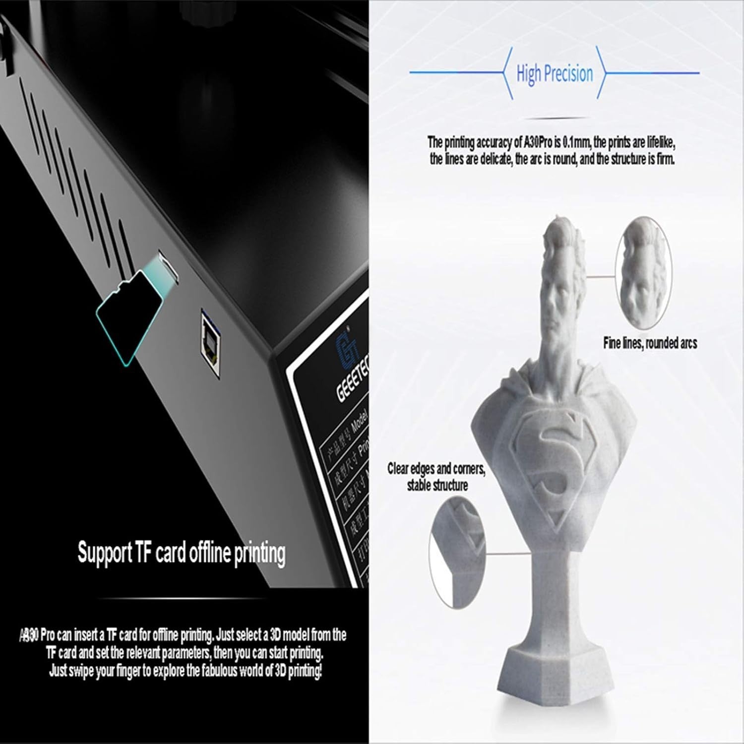 Large Metal 3D Printer 320x320x420mm Auto Level Resume Touch Screen