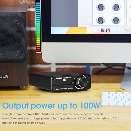 G4 Mini Subwoofer Amplifier 100W Class D Mono AUX RCA Full-Frequency