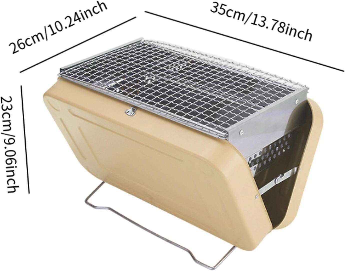 Portable Folding Charcoal Grill | Compact Tabletop BBQ for Camping