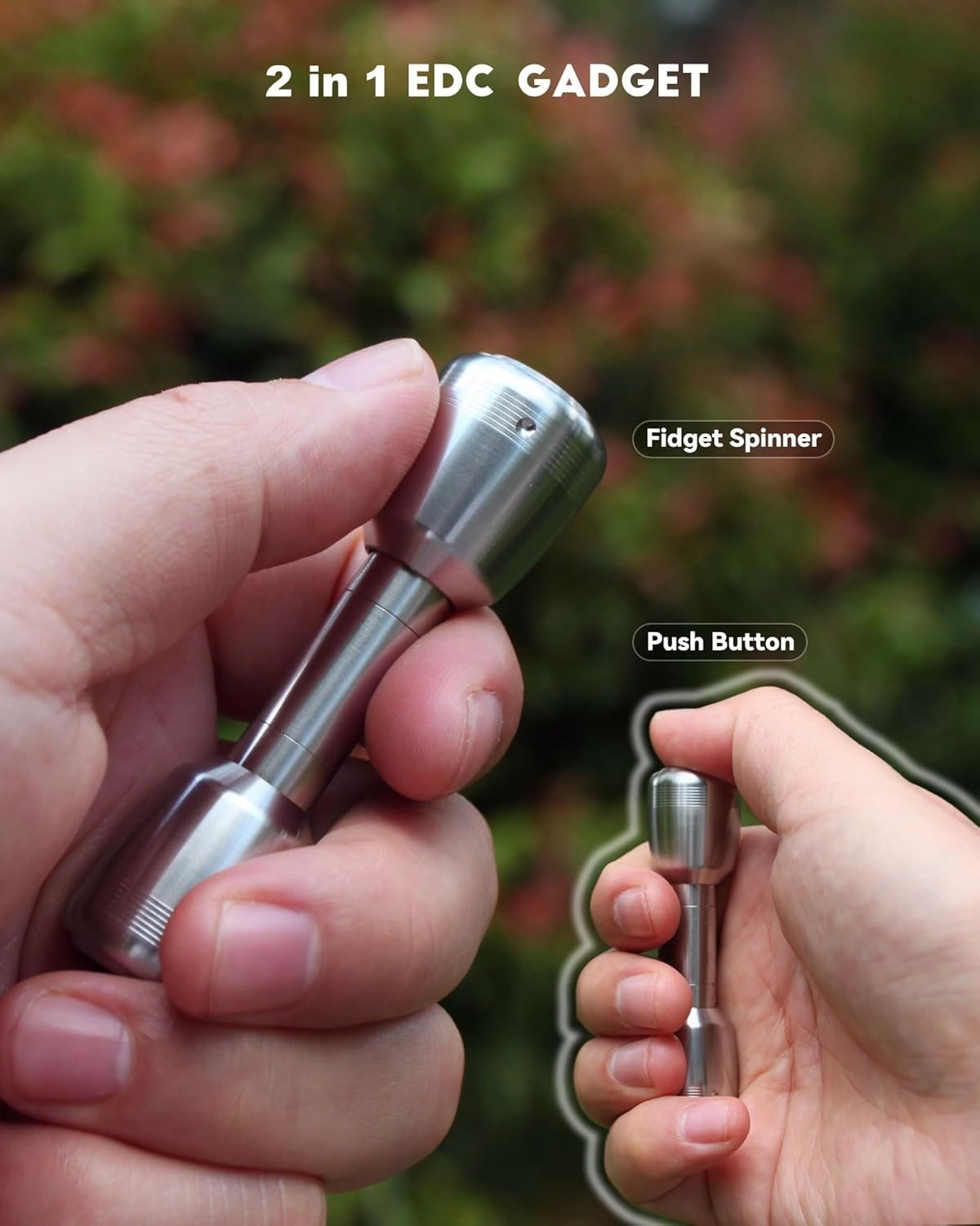 Metal Fidget Spinner Finger Dumbbell EDC Stress Relief Toy