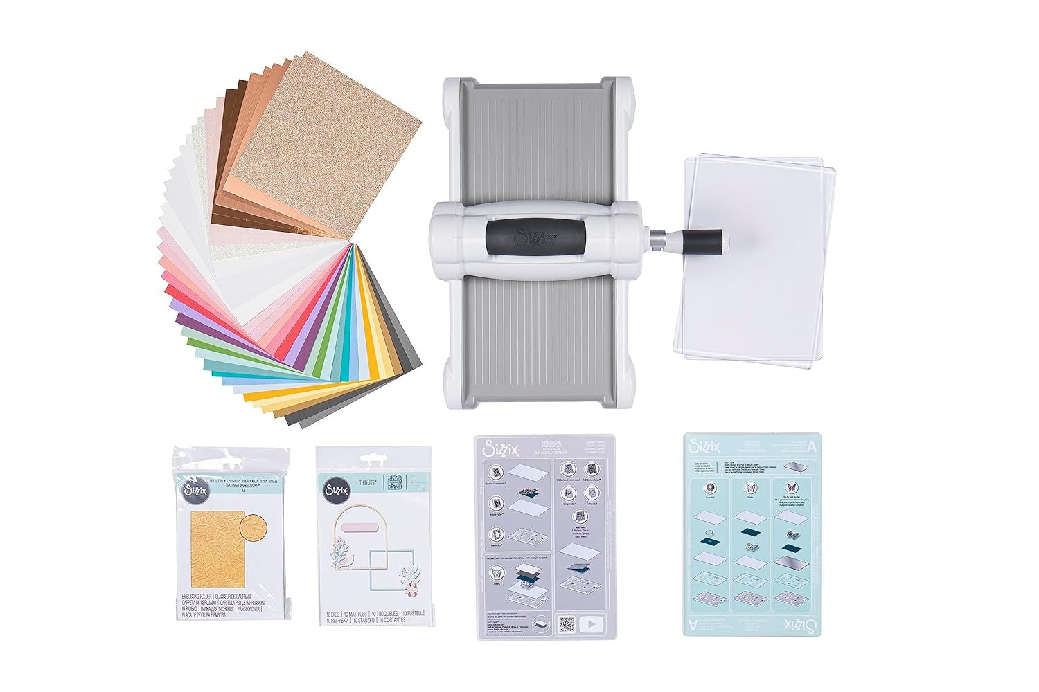 Manual Die Cutting & Embossing Machine Starter Kit for Card Making Crafts