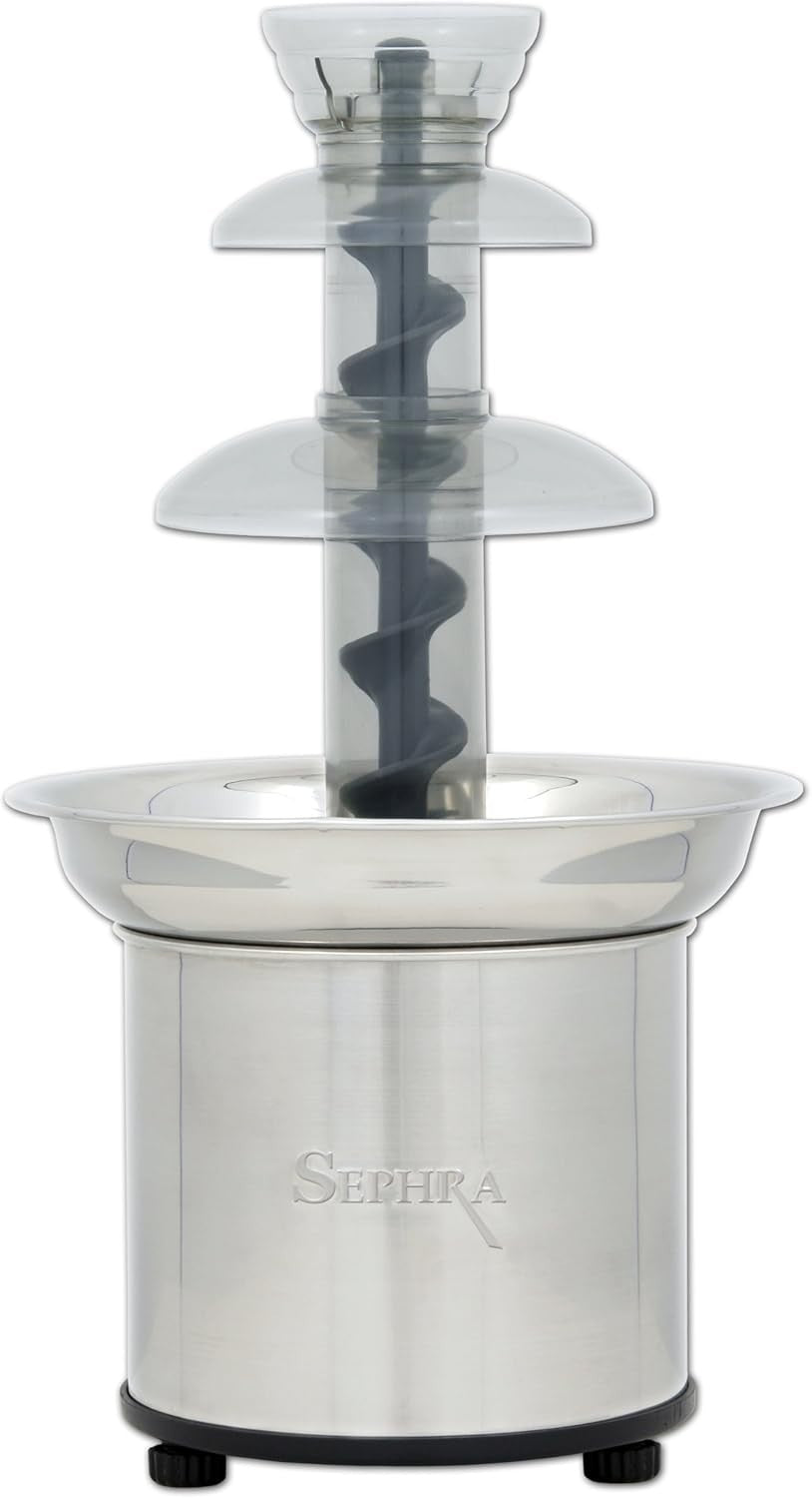 16 Inch Chocolate Fountain Machine Fondue Set Stainless Steel Home