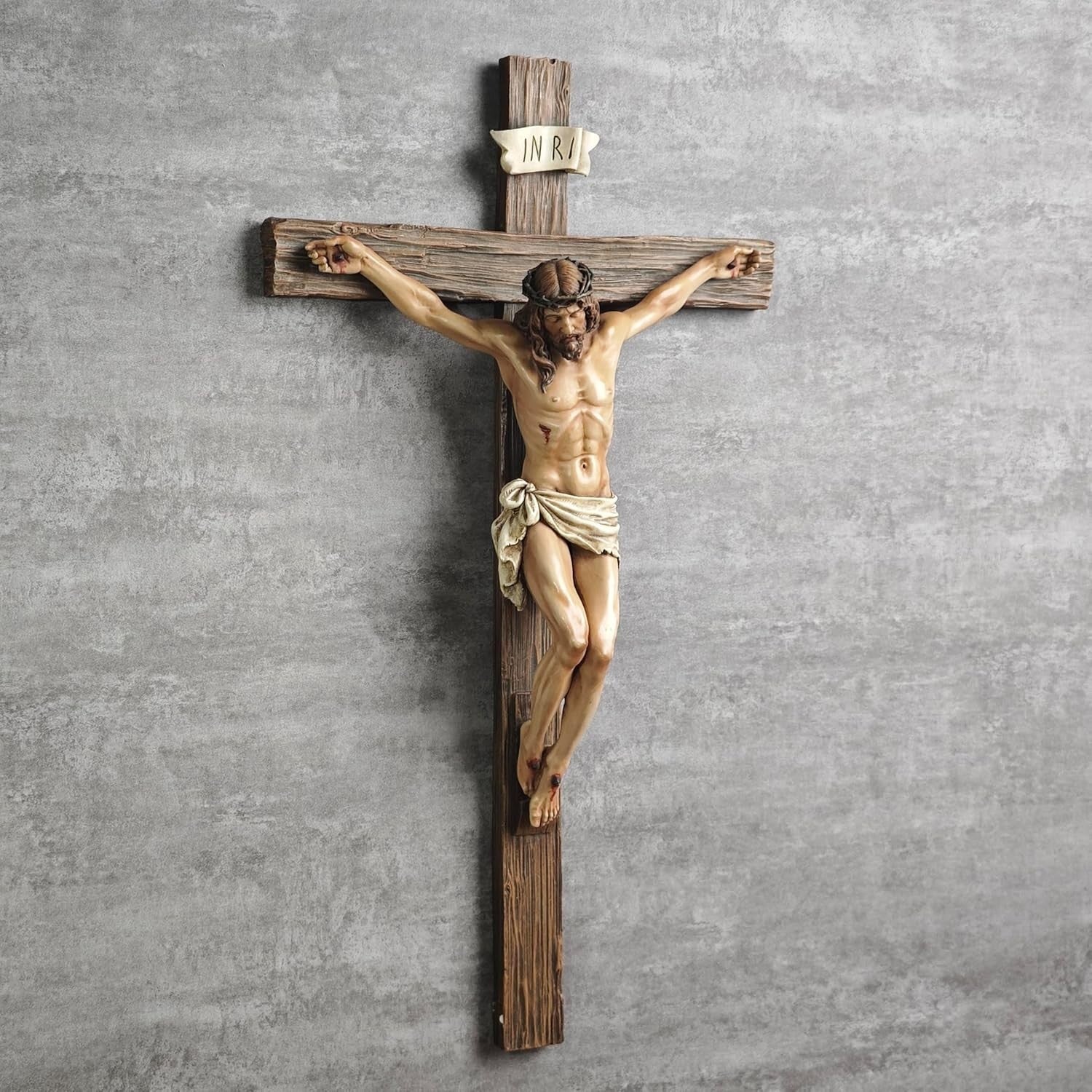 Catholic Crucifix Wall Cross Jesus Christ Religious Home Decor 20.75