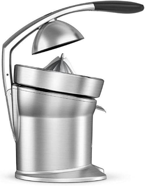 Quiet Electric Citrus Juicer Lever Press Drip Stop Stainless Steel