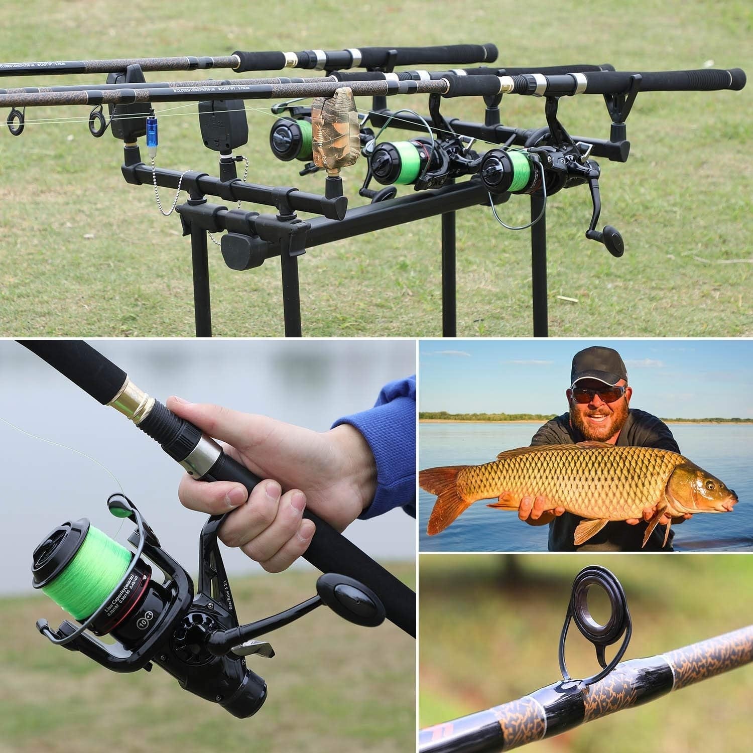 Portable 3m 5-Section Carp Fishing Rod | Super Hard Carbon Fiber Spinning