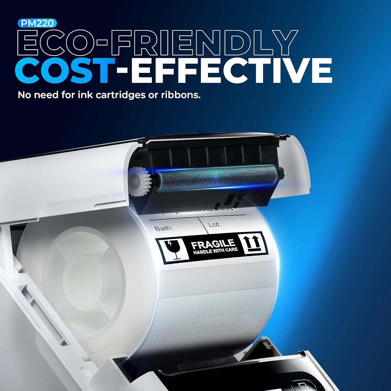 Bluetooth Label Maker 5cm Portable Thermal Printer Stickers Logos