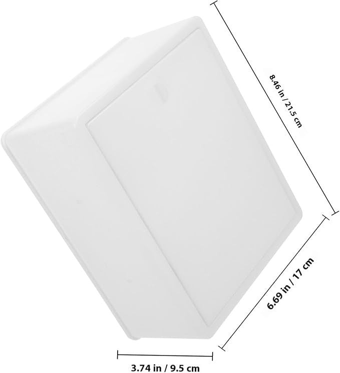 Secure Wall Mailbox Lockable Outdoor Drop Box Weatherproof Plastic Case for Mail