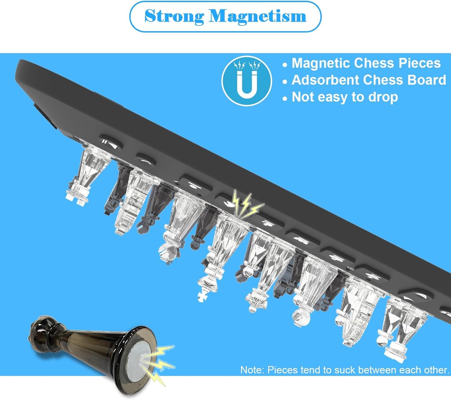 Electronic Chess Set w/ LED Lights, Talking Trainer & Magnetic Computer Board