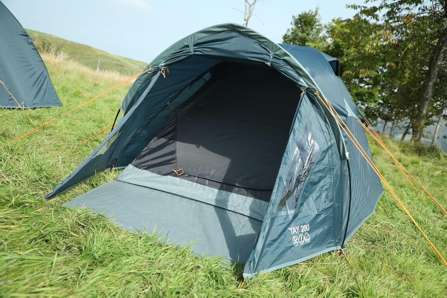 2 Person Dome Camping Tent 3000mm Waterproof Porch Dark Bedroom
