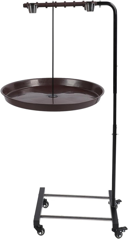 Adjustable Outdoor Bird Bath Feeder Stand Rustproof Metal Water Bowl Garden