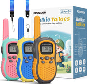 Kids Walkie Talkies 3 Pack Long Range 2 Way Radio VOX Flashlight