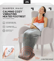 Electric Heated Sherpa Wrap with Massaging Vibrating Foot Bed