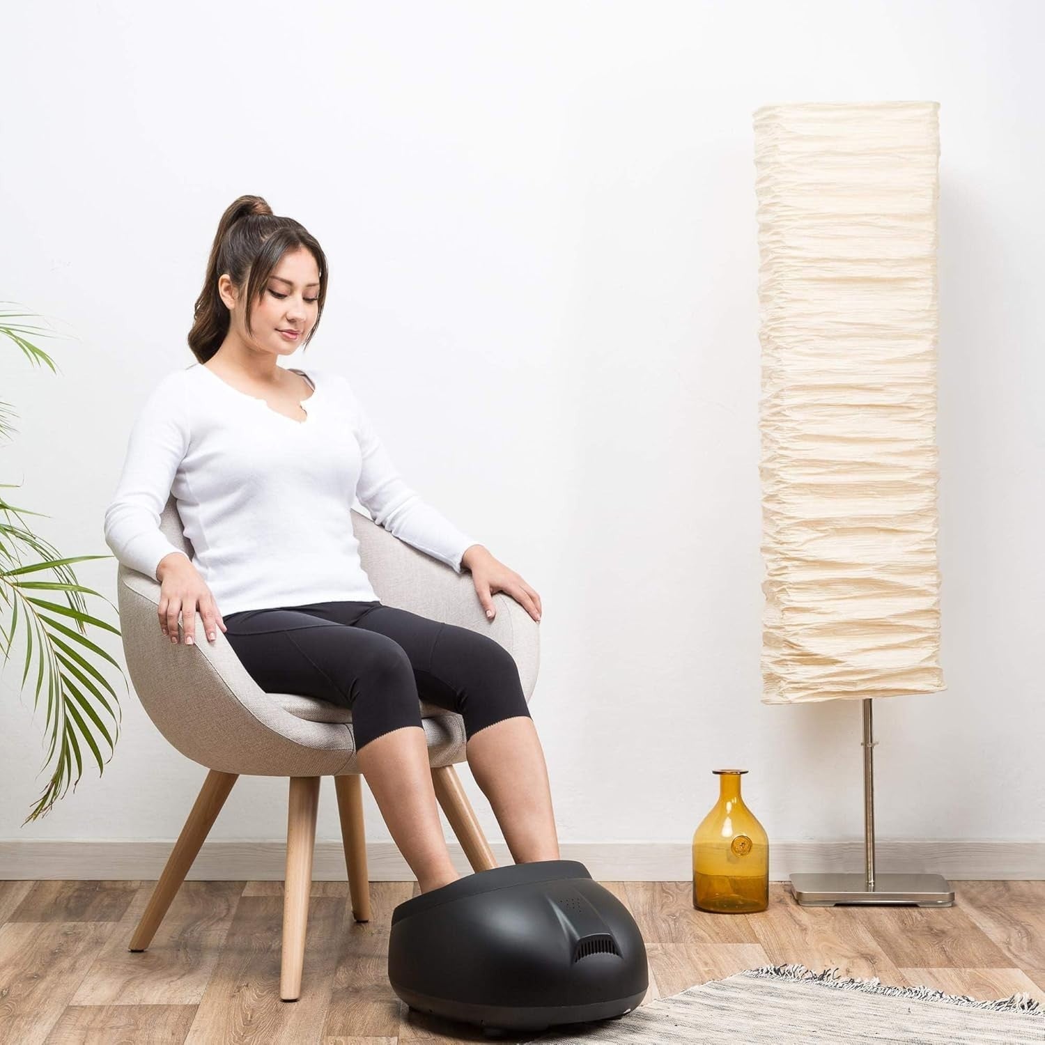 Electric Foot Massager with Heat & Compression | 360° Pain Relief & Circulation