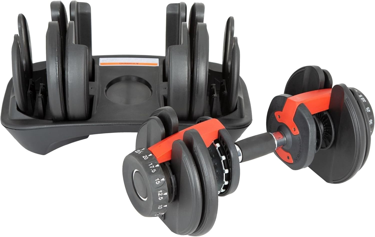 Adjustable Dumbbell 2.25–23.5kg Single Free Weight Home Gym Training
