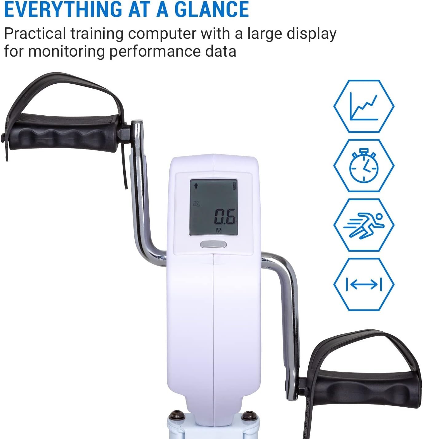 Foldable Magnetic Exercise Bike w/ LCD Monitor, 8 Levels & Tablet Holder