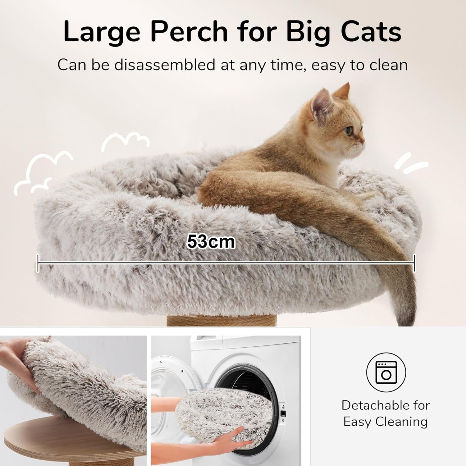 155cm Large Cat Tree Tower Condo Hammock Scratching Posts Multi Level Indoor