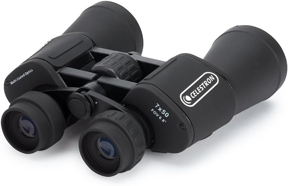 7x50 HD Porro Prism Binoculars with 60" Tripod for Stargazing & Outdoors