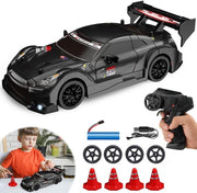 1:24 RC Drift Car 20KM/H 4WD Remote Control Racing Toy 2 Batteries LED Lights