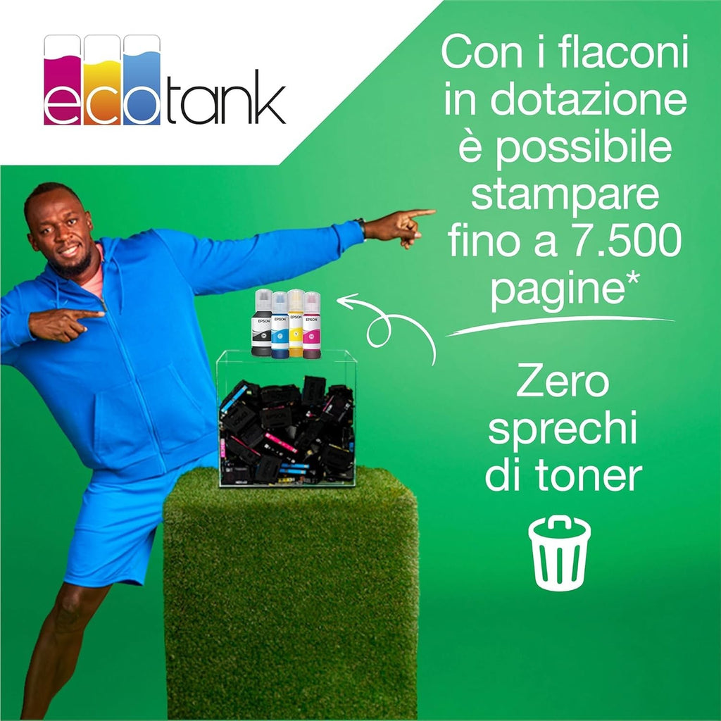 Black A4 Multifunction Wi-Fi Ink Tank Printer with Fax & Scanner